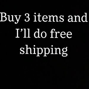 Buy 3 for free shipping
